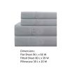 Lanester 3 Piece Polyester Twin XL Size Sheet Set The Urban Port, Gray