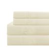 Lanester 3 Piece Polyester Twin XL Size Sheet Set The Urban Port, Cream