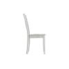 Wooden Dining Chair with X Shaped Back, Set of 2, White