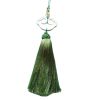 Chinese Style Clouds With Green Tassels Car Interior Hanging Ornaments For Wishful Blessing