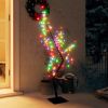 Christmas Tree 128 LEDs Colorful Light Cherry Blossom 4 ft