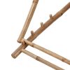 Patio Deck Chair Bamboo and Canvas