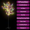 Christmas Tree 200 LEDs Colorful Light Cherry Blossom 6 ft