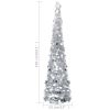 Pop-up Artificial Christmas Tree Silver 5 ft PET