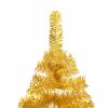 Artificial Christmas Tree with Stand Gold 5 ft PET