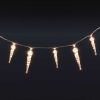 Christmas Icicle Lights 100 pcs Warm White Acrylic