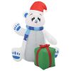 Christmas Inflatable Polar Bear LED Indoor and Outdoor 6 ft