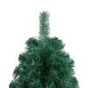 Artificial Half Christmas Tree with Stand Green 7 ft PVC