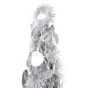 Pop-up Artificial Christmas Tree Silver 5 ft PET