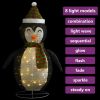 Decorative Christmas Snow Penguin Figure LED Luxury Fabric 2 ft