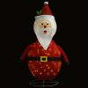 Decorative Christmas Santa Claus Figure LED Luxury Fabric 4 ft