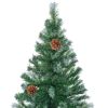 Frosted Christmas Tree with Pinecones 5 ft