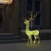 Acrylic Reindeer Christmas Decoration 140 LEDs 4 ft Warm White