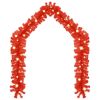 Christmas Garland with LED Lights 33 ft Red