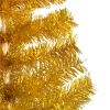 Artificial Christmas Tree with Stand Gold 5 ft PET