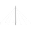 Christmas Tree Lights Indoor Outdoor 576 LEDs Warm White12 ft
