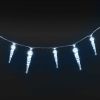 Christmas Icicle Lights 100 pcs Cold White Acrylic