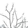 Christmas Tree 128 LEDs Blue Light Cherry Blossom 4 ft