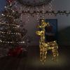 Reindeer Christmas Decoration 90 LEDs 2x1x3 ft Acrylic