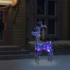 Reindeer Christmas Decoration 90 LEDs 2x1x3 ft Acrylic