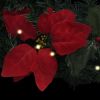 Christmas Garland with LED Lights Green 8.9' PVC