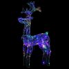 Reindeer Christmas Decoration 90 LEDs 2x1x3 ft Acrylic
