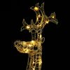 Reindeer Christmas Decoration 90 LEDs 2x1x3 ft Acrylic