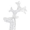 Reindeer Christmas Decoration 90 LEDs 2x1x3 ft Acrylic