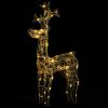 Reindeer Christmas Decoration 90 LEDs 2x1x3 ft Acrylic