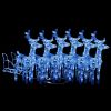 Reindeers & Sleigh Christmas Decoration 320 LEDs Acrylic