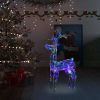 Reindeer Christmas Decoration 90 LEDs 2x1x3 ft Acrylic