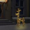 Reindeer Christmas Decoration 90 LEDs 2x1x3 ft Acrylic