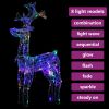 Reindeer Christmas Decoration 90 LEDs 2x1x3 ft Acrylic